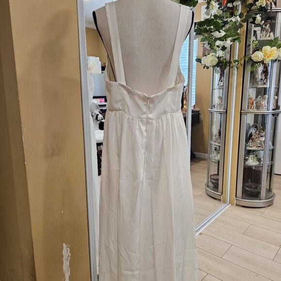 WeWoreWhat Corset Midi Dress, Whisper White, Size XL - Picture 5 of 11